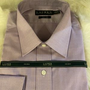 New Ralph Lauren 17 1/2 32/33 dress shirt color lilac